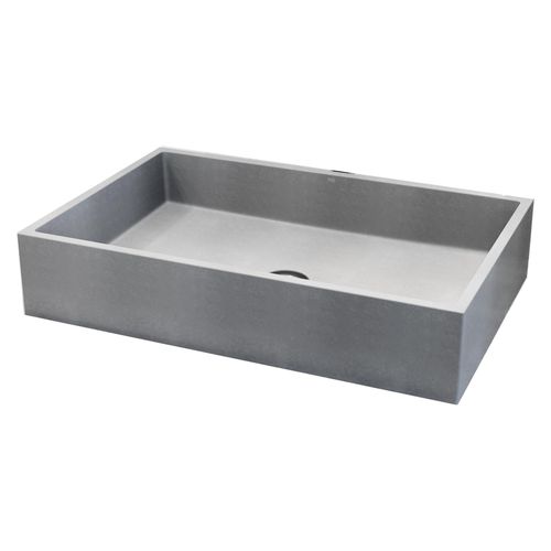 Main product image of Orvieto Concreto Stone 24" x 15" x 5" Rectangular Vessel Bathroom Sink (Gothic Gray)
