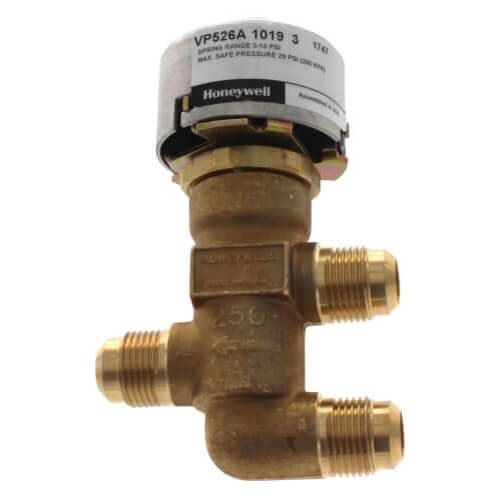 Main product image of 3/8" Three-Way Diverting Unitary Valve (Port A 1.5 Cv, Port B 1.5 Cv)
