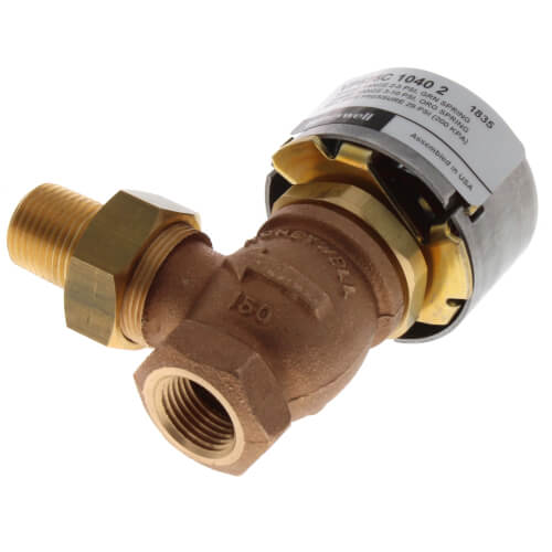 Main product image of 1/2" Angle NPT Male Union Two-Way Unitary Valve (2 Cv)