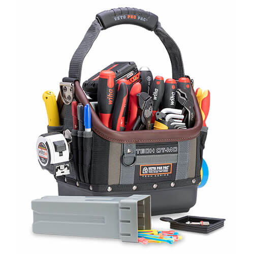 Main product image of TECH OT-MC Open Top Tool Bag with Internal Plastic Box (13" x 10-1/2" x 12")