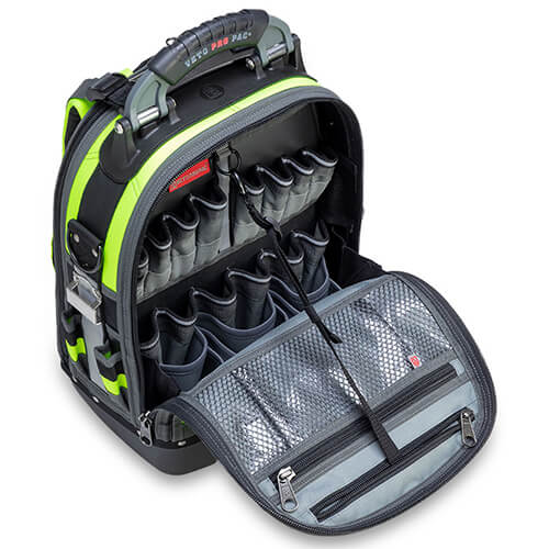 Main product image of TECH PAC Backpack Tool Bag, Hi-Viz Yellow (13" x 10" x 19-1/2")