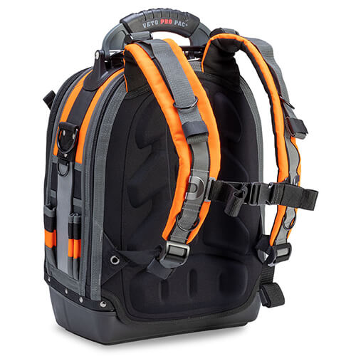 Main product image of TECH PAC Backpack Tool Bag, Hi-Viz Orange (13" x 10" x 19-1/2")