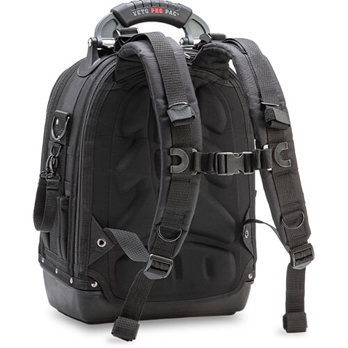 Main product image of TECH PAC BLACKOUT Backpack Tool Bag w/ Removable Tool Pocket Panels, Black (13" x 10" x 19-1/2")