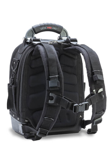 Main product image of TECH PAC MC BLACKOUT Backpack Tool Bag w/ Removable Tool Pockets Panels, Black (12" x 9" x 17")