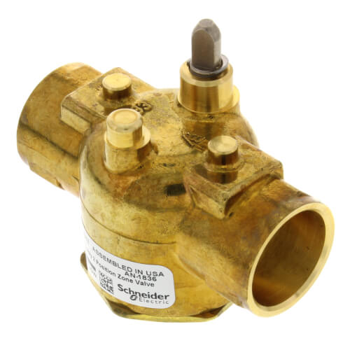 Main product image of 3/4" Sweat Steam 2-Way Zone Valve Body (7.5 Cv)