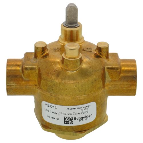 Main product image of 1/2" Sweat Steam 3-Way Zone Valve Body (4.0 Cv)