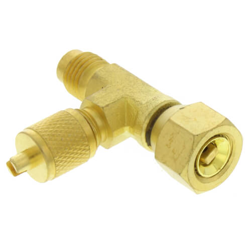 Main product image of Swivel Tee w/ Permanent Depressor, 1/4" Access On Run x 1/4" Access On "T" (3 Pack)
