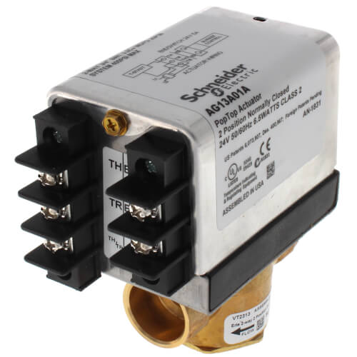 Main product image of 3/4" Sweat 2-Way PopTop Zone Valve w/ Terminal Block & End Switch (24V)