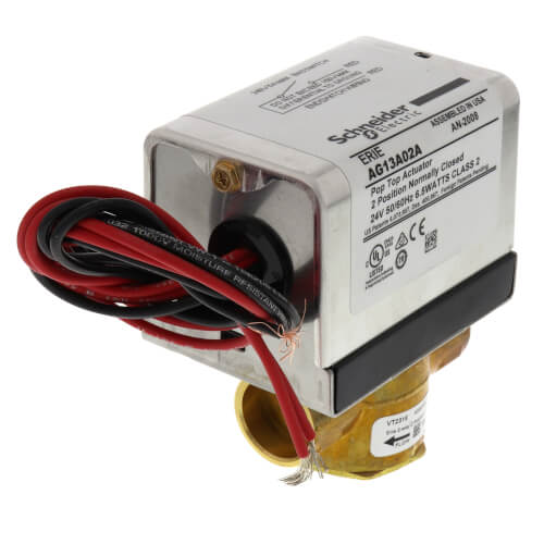 Main product image of 3/4" Sweat 2-Way PopTop Steam Zone Valve w/ End Switch & 18" Leads, 5 Cv (24V)