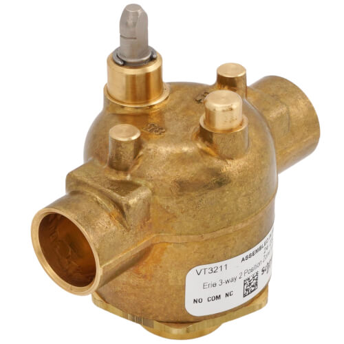 VT3211 Erie VT3211 1/2" Sweat 3Way Zone Valve Body (1.0 Cv)