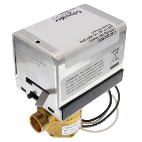 Main product image of 1/2" Sweat 3-Way Normally Closed PopTop Zone Valve (2.5 Cv, 120V)