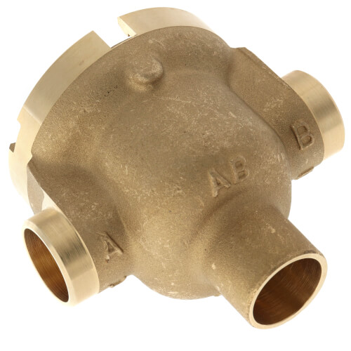 Main product image of Three-Way Fan Coil Valve, 1/2" (Sweat), 4.0 Cv