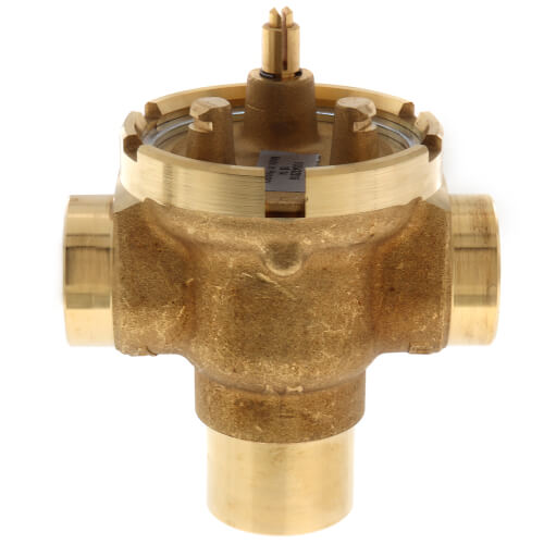 Main product image of Three-Way Fan Coil Valve, 3/4" (Sweat), 7.0 Cv
