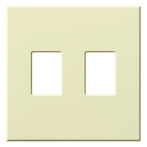 Main product image of Architectural 2 Gang Wall Plate for Nova T Dimmers and Switches, Matte Finish, VWP-2-AL, Almond