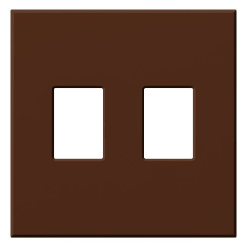 Main product image of Architectural 2 Gang Wall Plate for Nova T Dimmers and Switches, Matte Finish, VWP-2-Si, Sienna