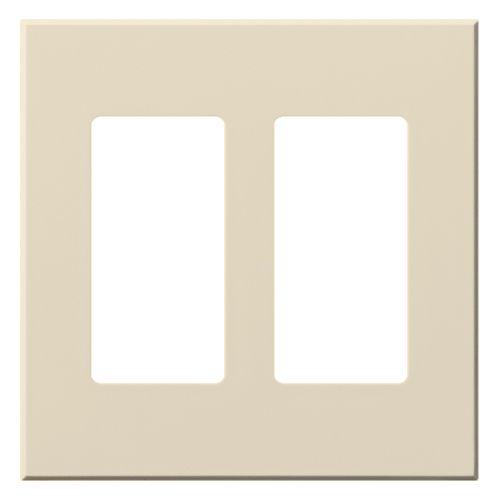 Main product image of Architectural 2 Gang Wall Plate for 2 Accessories, Matte Finish, VWP-2R-LA, Light Almond
