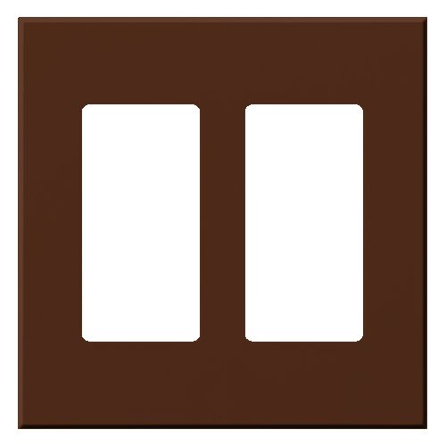 Main product image of Architectural 2 Gang Wall Plate for 2 Accessories, Matte Finish, VWP-2R-Si, Sienna
