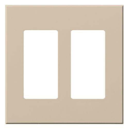 Main product image of Architectural 2 Gang Wall Plate for 2 Accessories, Matte Finish, VWP-2R-TP, Taupe