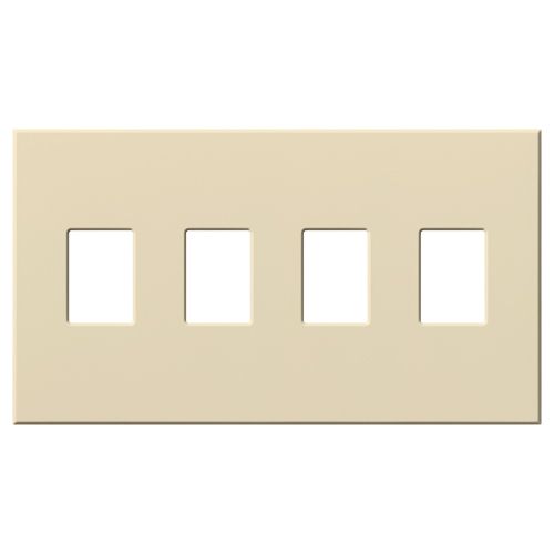 Main product image of Architectural 4 Gang Wall Plate for Nova T Dimmers and Switches, Matte Finish, VWP-4-BE, Beige