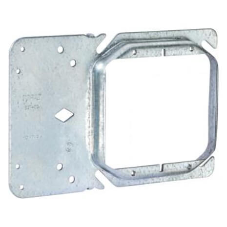 Main product image of 4" Square Box Mounting Plate with 3/4" Double Gang Device Ring