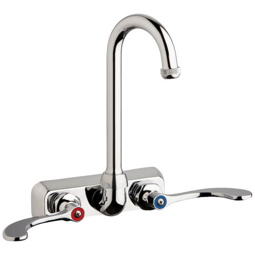 Main product image of W4W Series 3-1/2" Wall-Mounted Workboard Faucet w/ 4" Centers, W4W-GN1AE1-317ABCP