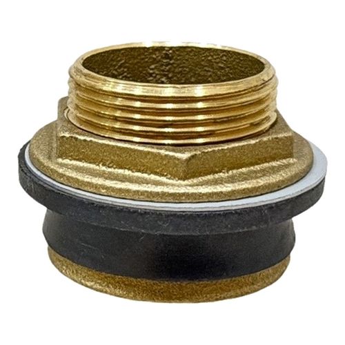 Main product image of 1-1/4" x 1-1/4" Brass Toilet Spud w/ Washer