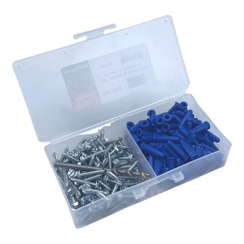 Main product image of #10 1/4" Screw & Anchor Kit w/ Bit