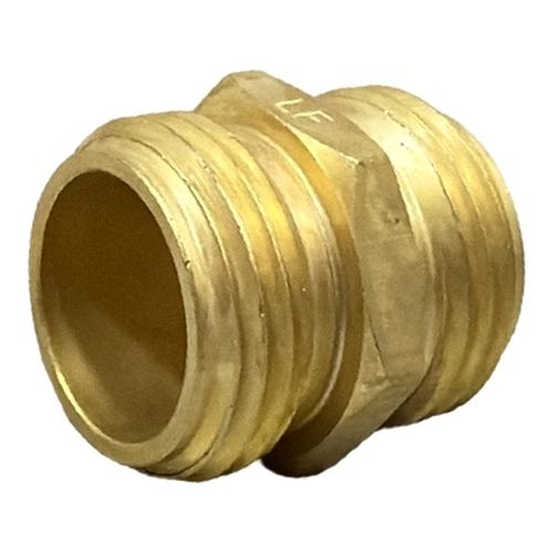 Main product image of 3/4" Male Hose x 3/4" Male Hose Brass Garden Hose Adapter (Lead Free)