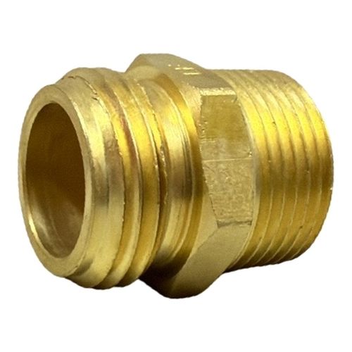 Main product image of 3/4" Male Hose x 3/4" MIP (1/2" FIP Tap) Brass Garden Hose Adapter (Lead Free)
