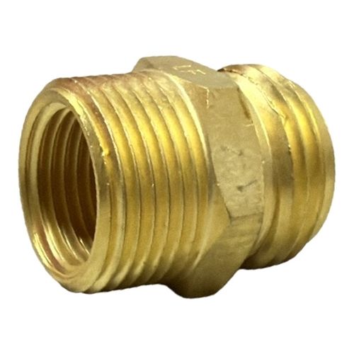 Main product image of 3/4" Male Hose x 3/4" MIP (1/2" FIP Tap) Brass Garden Hose Adapter (Lead Free)