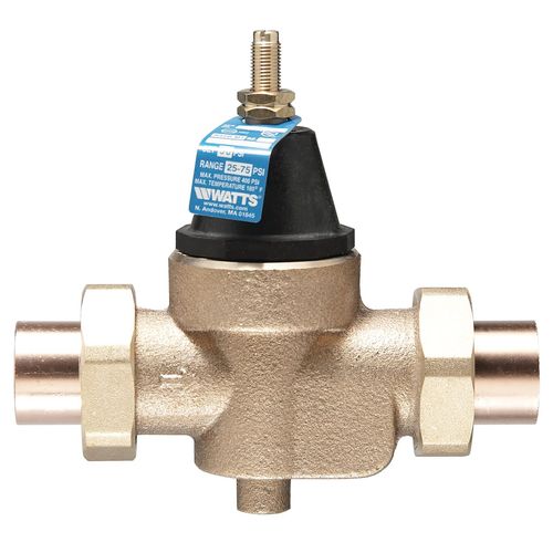 Main product image of 1/2" Double Union Sweat LFN45BM1-DU-S Water Pressure Reducing Valve, 25 to 75 psi (Lead Free)