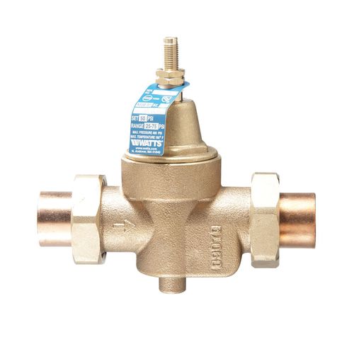 Main product image of 3/4" Double Union Solder LFN55BM1-DU-S Water Pressure Reducing Valve, 25-75 psi (Lead Free)