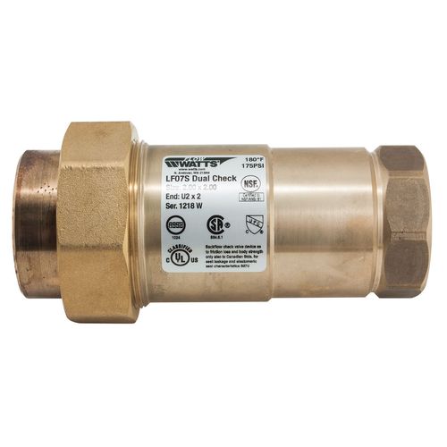 Main product image of 2" LF07S Dual Check Valve Backflow Preventer, Residential Fire Sprinkler System