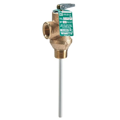 Main product image of 1/2" LF1XL-8 Lead Free Temperature And Pressure Relief Valve, 8" Extension Thermostat 150 psi
