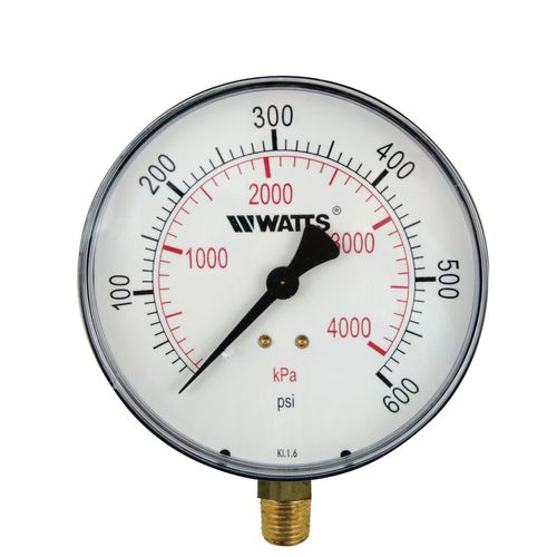 Main product image of 4" Pressure Gauge w/ 1/4" Bottom Mount (0 To 600 psi)