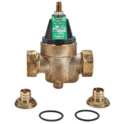 Main product image of 1" Union Solder x PEX Crimp LFN45BDU-SXPEX-M1 Water Pressure Reducing Valve, 25-75 psi (Lead Free)