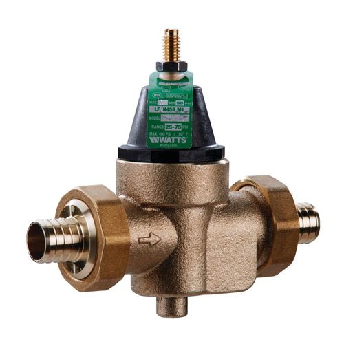 Main product image of 1" Union PEX Crimp LFN45BM1-DU-PEX Water Pressure Reducing Valve, 25-75 psi (Lead Free)