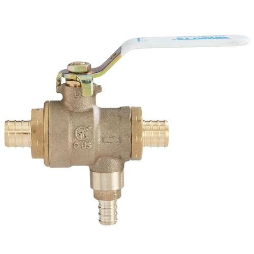 Main product image of 3/4" LFBRVM1 PEX x PEX x PEX Combination Ball Valve and Relief Valve, 125 PSI (Lead Free)