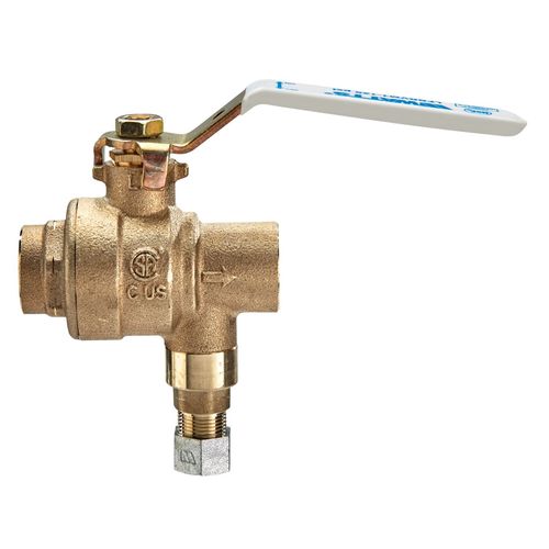 Main product image of 3/4" LFBRVM1 Sweat x Sweat x Compression Combination Ball Valve and Relief Valve, 125 PSI (Lead Free)