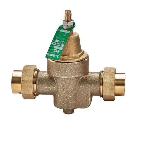 Main product image of 3/4" Double Union Sweat LFN55BM1-DU-S-XL Brass Water Pressure Reducing Valve, 25-75 psi (Lead Free)