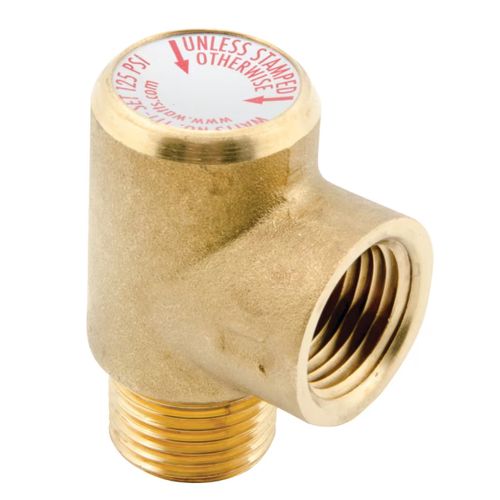 Main product image of 1/2" MNPT x FNPT Series 111 Brass 125 PSI Relief Valve