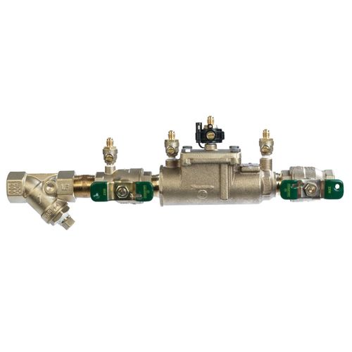 Main product image of 1/2" LF007M3-QT-S-FZ Double Check Valve Backflow Preventer, 1/4 Turn Shutoff, Single Top Entry, Freeze Sensor (Lead Free)