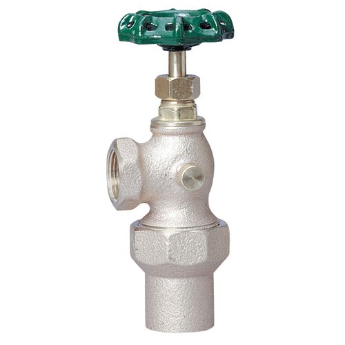 Main product image of 1' x 3/4" LFWAMV-W-FLXIPS Angle Meter Valve w/ Waste Outlet (Lead Free)