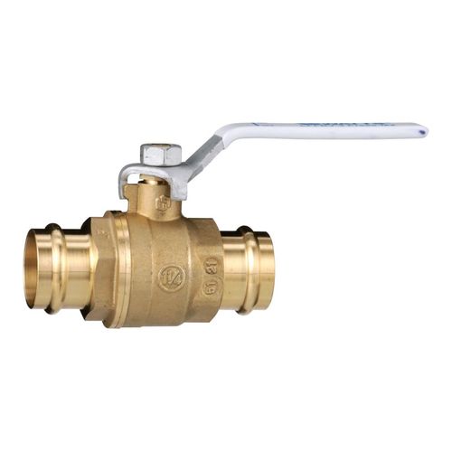 Main product image of 1-1/4" Full Port Press 2-Piece Brass Ball Valve, LFFBV-3-PRESS-M2 (Lead Free)