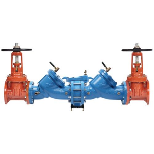 Main product image of 6" LF909-DOSY-FS Cast Iron Reduced Pressure Zone Backflow Preventer Assembly, Domestic OSY Shutoff, w/ Backflow Flood Sensor