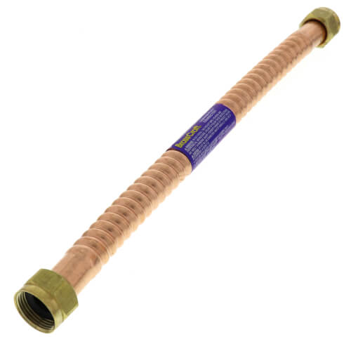 Main product image of 7/8" OD Corrugated Hose Water Heater Connector w/ 3/4" FIP x 3/4" FIP End Fittings (15" Length)