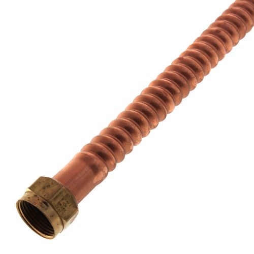 Main product image of 7/8" OD Corrugated Hose Water Heater Connector w/ 3/4" FIP x 3/4" FIP End Fittings (24" Length)