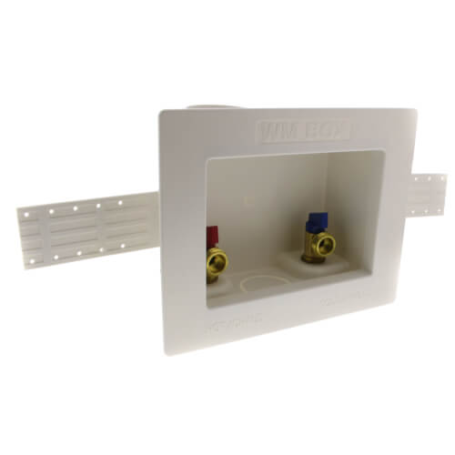1/2" PEX Crimp Washing Machine Outlet Box 