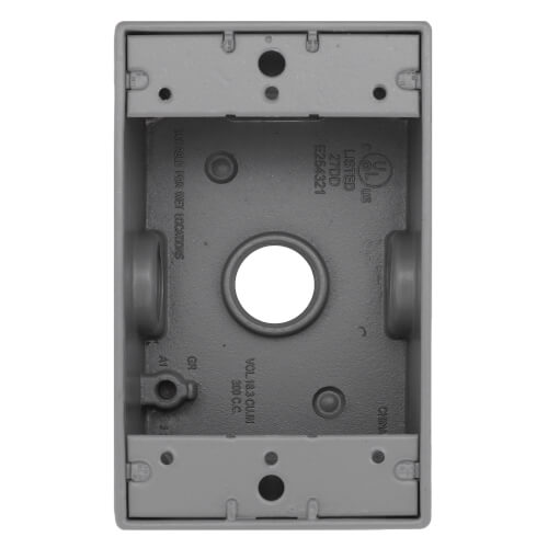 Main product image of 1/2" 5 Hole, Single Gang, Weatherproof Box