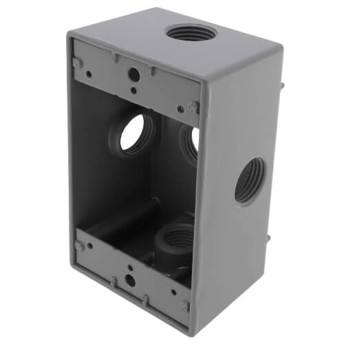 Main product image of 1/2" 5 Hole, Single Gang, Weatherproof Box